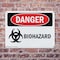 Signmission Biohazard Danger Sign, Plastic, 10in W x 7in L, 2PK OS-2PACK-DS-P-710-L-1933 - alternate 8